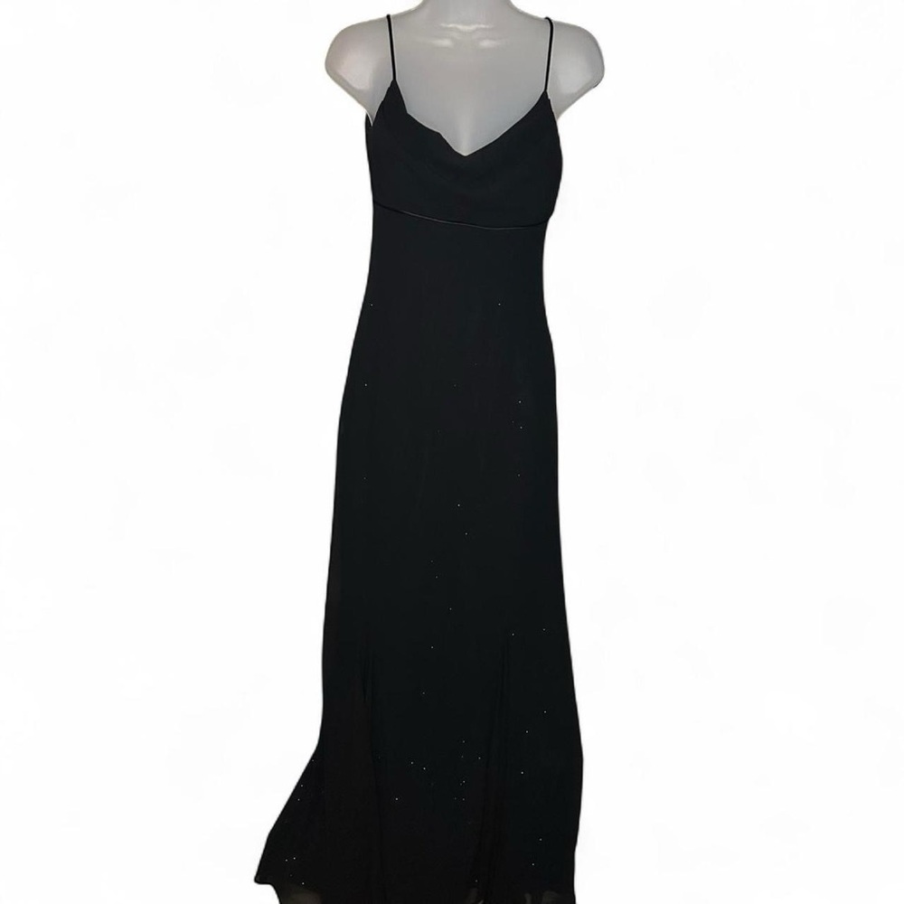 Vintage 90s Morgan & Co. Elegant Black Evening Gown